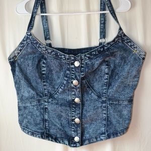 Ashley Stewart Tops - Super Cute Denim Bustier Ashley Stewart Tops - Super Cute Denim Bustier